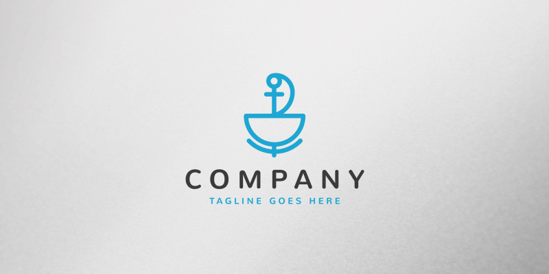 Seafood Restaurant Logo Template