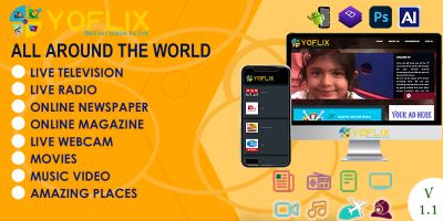 YoFlix Live TV PHP Script