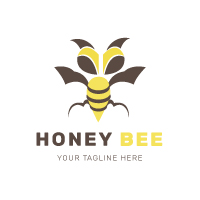 Honey Bee Logo Design 