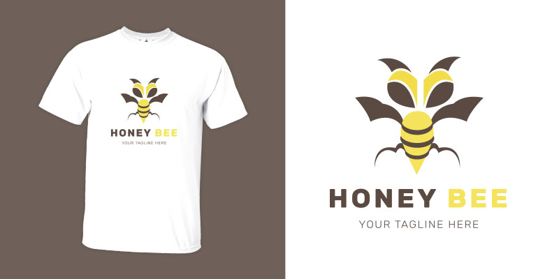 Honey Bee Logo Design 