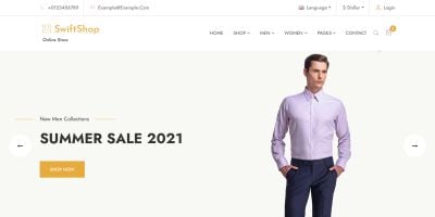 SwiftShop - Ecommerce Bootstrap Template