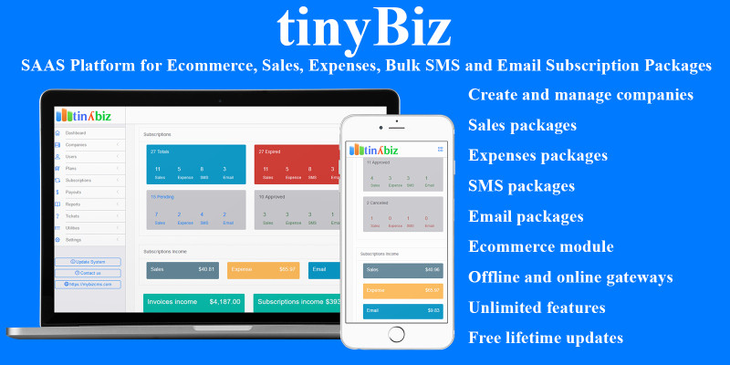 tinyBiz - Business CRM SAAS Platform