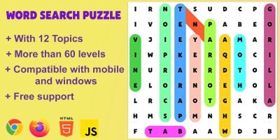 Word Search Puzzle - HTML5 Game