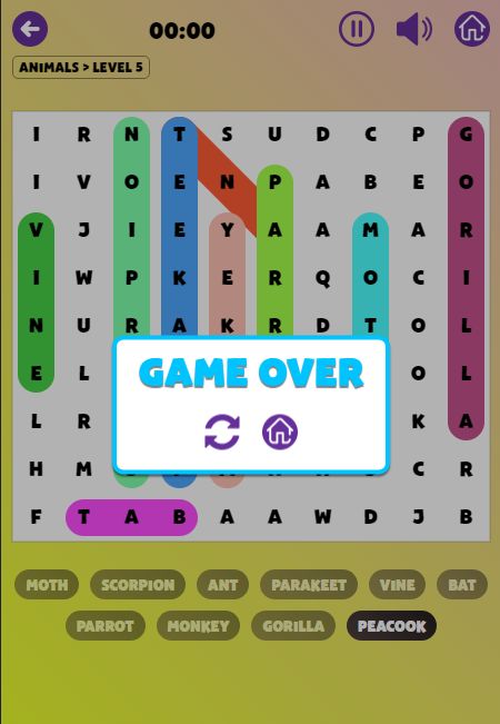 Word Search Puzzle - HTML5 Game by NguyenKhong | Codester
