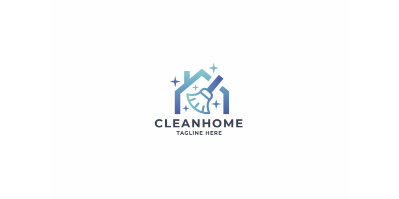 Clean Home Pro Logo Template
