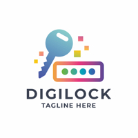 Digital Lock Secure Logo