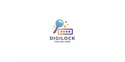 Digital Lock Secure Logo
