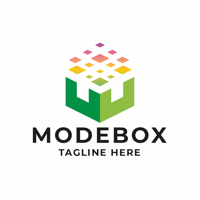Pixel Mode Box Logo