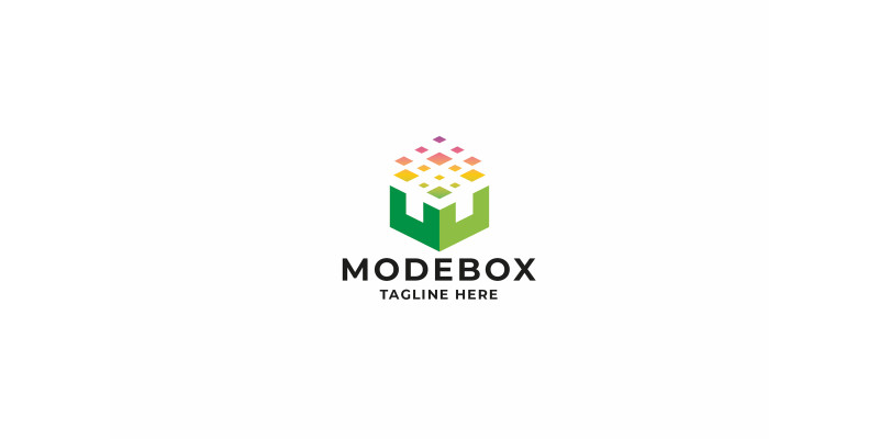 Pixel Mode Box Logo