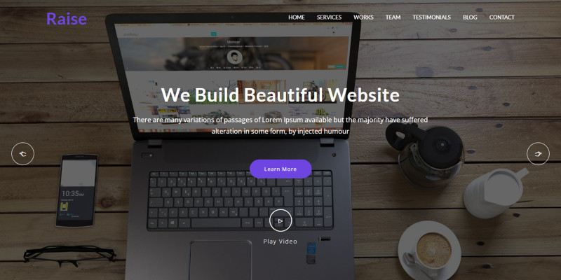 Raise - Digital Agency HTML Template