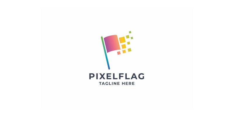 Pixel Flag Logo