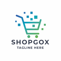 Pixel Shopping Basket Logo