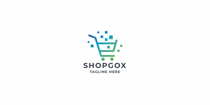 Pixel Shopping Basket Logo