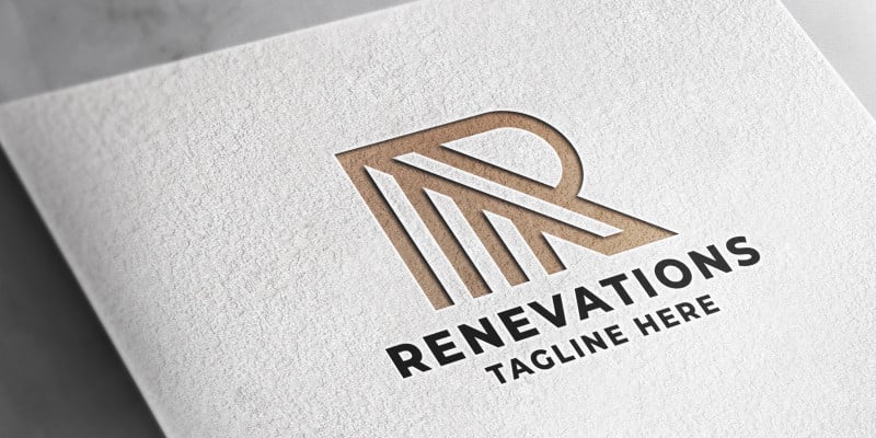Renovations and Real Estate Letter R Logo