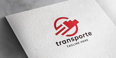 Fast Transport Truck Logo
