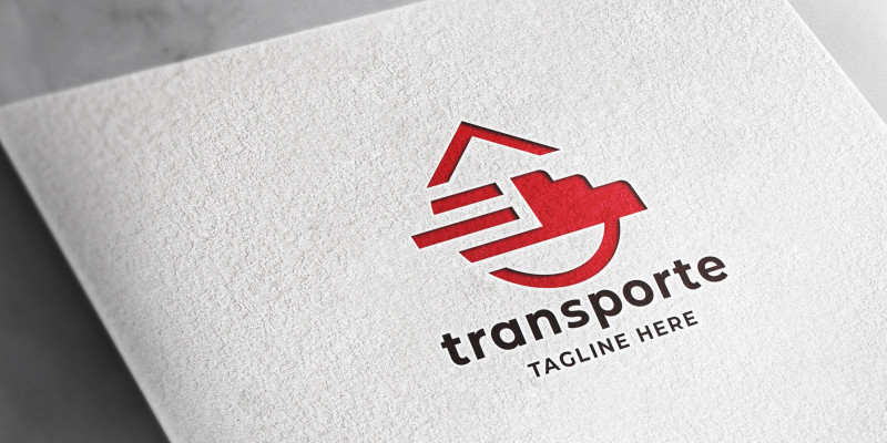 Transport Truck Delivery Logo