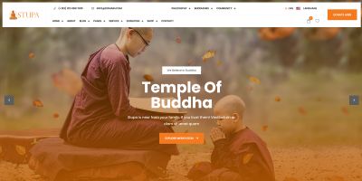 Stupa Buddhist Temple HTML5 Website Template