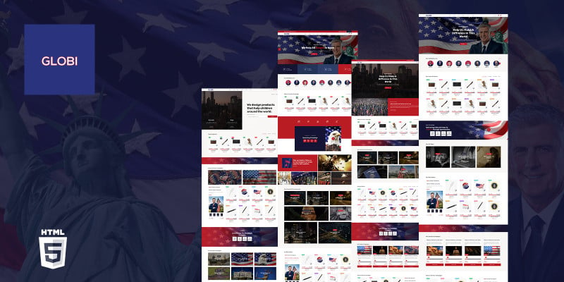 Globly Political Campaign HTML5 Website Template