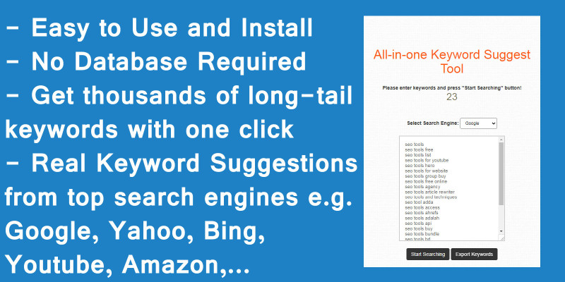 All-in-one Keyword Suggest Tool
