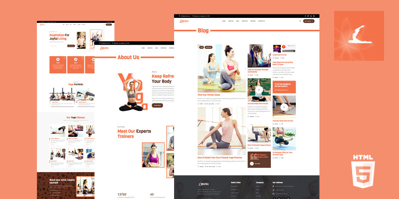 Breathli Yoga  Fitness HTML5 Website Template