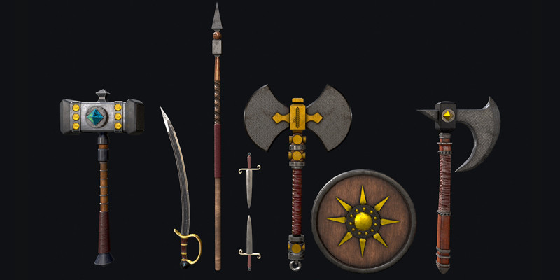 Legend Weapon 3D Objects