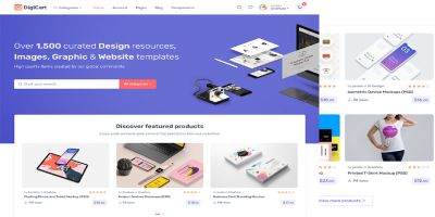 DigiCart - Digital Marketplace HTML Template