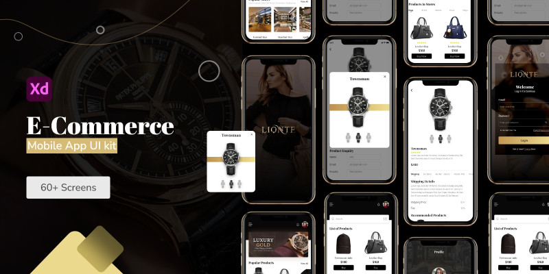 Ecommerce App - Adobe XD Mobile UI Kit 