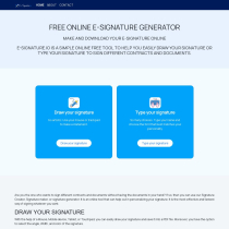 Online eSignature Generator PHP NodeJS Screenshot 1