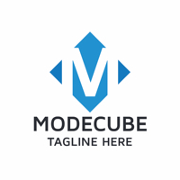 Mode Cube Letter M Logo