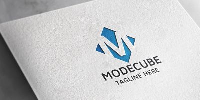 Mode Cube Letter M Logo