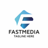 Fast Media Letter F Logo