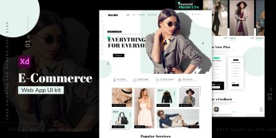 eCommerce Fashion -  Websites UI Adobe XD