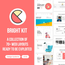 Brightkit -  Web Layouts UI Kit  Design Screenshot 1