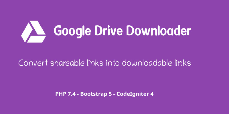 Google Drive Downloader - PHP Script
