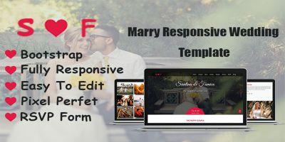 Marry - Responsive Wedding Template