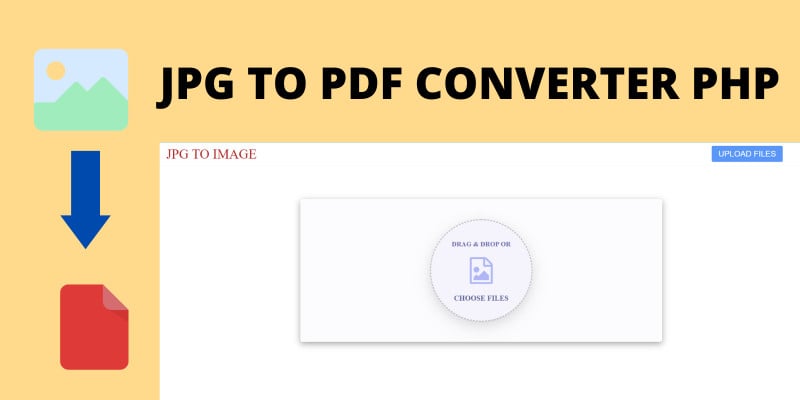 Image to PDF Convert JPG to PDF PHP Script