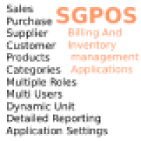 SGPOS - Billing and Inventory management 