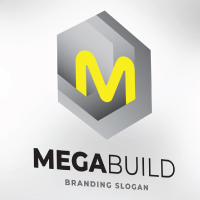 M Letter Type Arch Building Logo