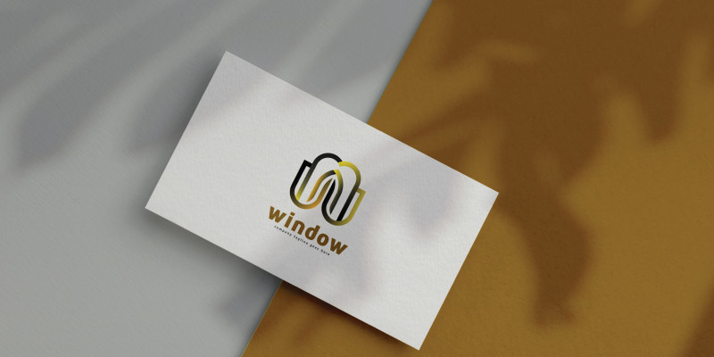 W Letter Type Home and Window Logo