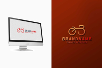 Bike B Letter Logo Template Screenshot 1