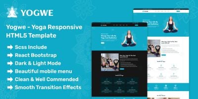 Yogwe - Yoga Responsive HTML5 Template