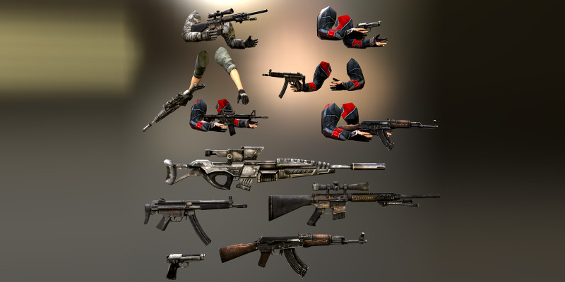 Hunter Attack Bundle 3D Object