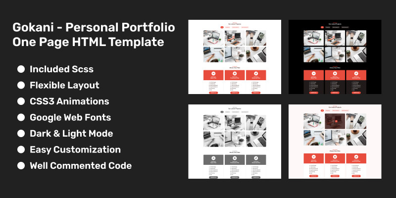 Gokani - Portfolio Template