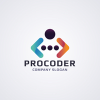 Professional Coder and Code Logo