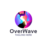 Over Wave Letter O Logo