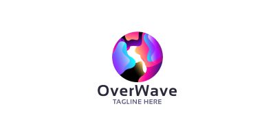 Over Wave Letter O Logo