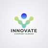 Letter I Innovation and Imagination Logo