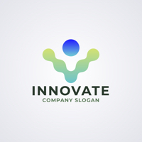 Letter I Innovation and Imagination Logo