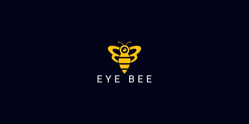 Bee Eye Vector Logo 