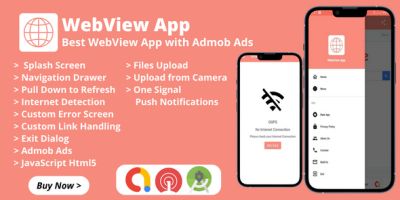 WebView App - Android Webview with Admob Ads